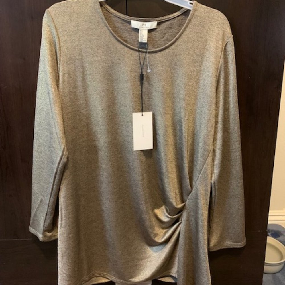 Halston L Gold Shirt